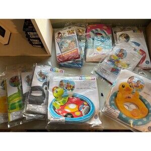 Lot of 14 New Summer Pool Water Floats Summer Intex Duck Ball Kids Toy